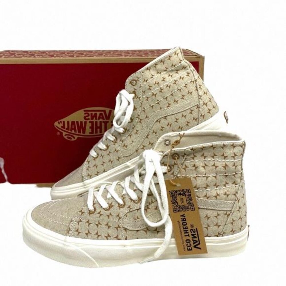 VANS Sk8-Hi Tapered Shoes High Top Canvas Beige VN0A5KRUBRO Sneakers Size Men’s - Picture 2 of 10